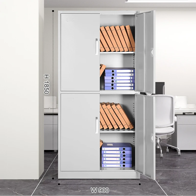 Customized 4 Doors Steel Filing Cabinet Metal File Documents Storage Office Cupboards Vertical Steel Filing Cabinet