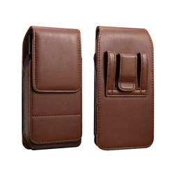 Cow Leather Phone Belt Clip Case Men Waist Bag For Samsung Galaxy A05s A14 A24 A34 A54 A13 A23 A33 A53 A12 A32 A52 Holster Pouch