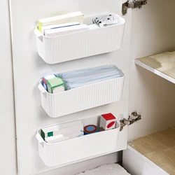 WORTHBUY Wall Mounted Medicine Storage Rack Cabinet Plastic Drug Organizer Shelf Desktop Stackable Medicine Storage Basket