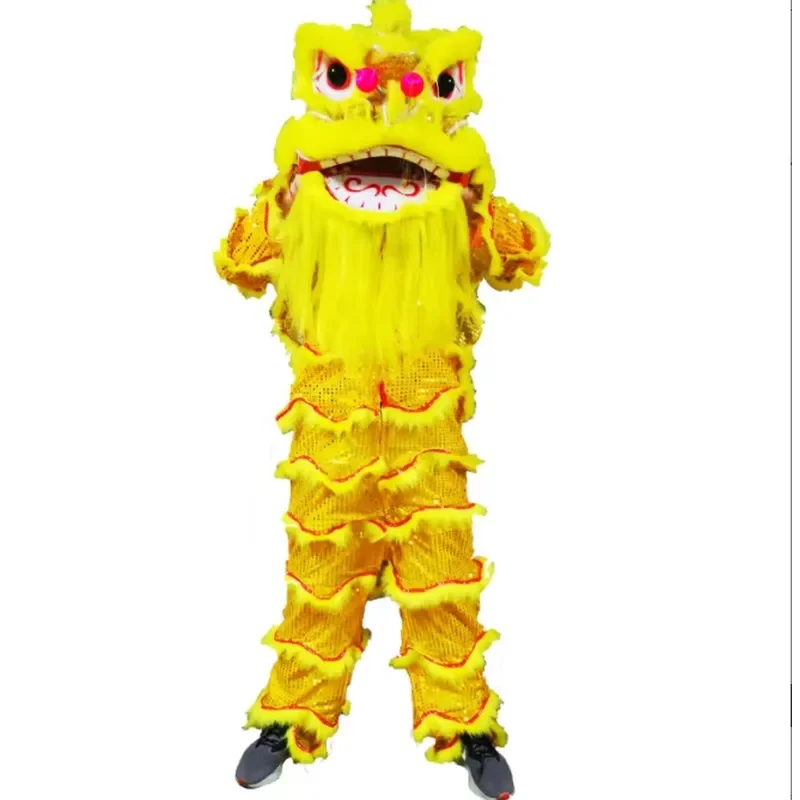 Kids LED Chinese Lion Dance Costume Life Size Fabric EVA Material Realistic Design for Festival Party Performance Event