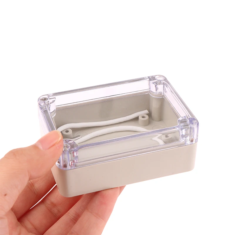 1Pc  DIY Project Electronic Box Enclosure Security Module Shell Plastic Waterproof Transparent Outdoor Alarm Waterproof Box