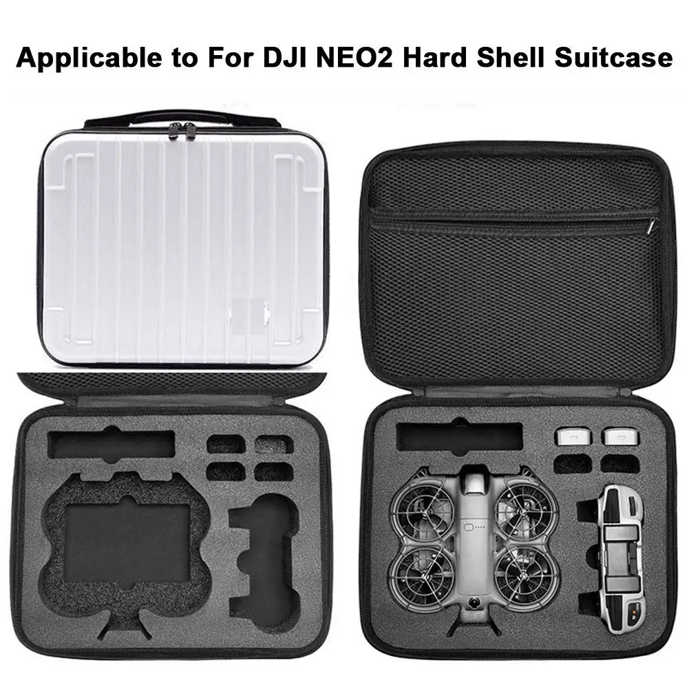 

Для Dji NEO 2, серебряный взрывозащищенный чемодан, водонепроницаемый чемодан, аксессуары для дронов, чехол, жесткий взрывной чемодан-Q4A9