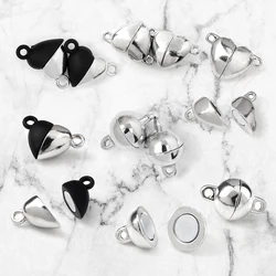 3-20Set Heart Ball Shape Magnet Connected Clasps Beads for DIY Bracelet Jewelry Making Couple Matching Charm Pendant Accessories