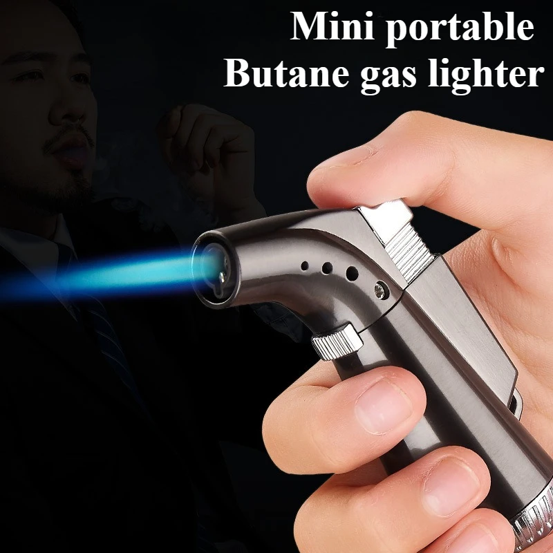 

Butane Gas Welding Torch Lighter and Metal Portable Cigar Ignition Guns High Temperature Outdoor Barbecue Kitchen Ignition Tools