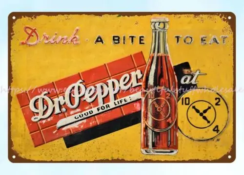 Dr. Pepper good for life metal tin sign man cave wall man cave