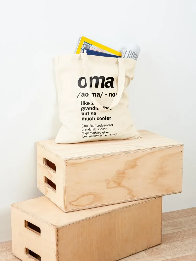 Oma Gift For Grandma Women Birthday Mother Day Gift Tote Bag shopping cart bags Fabric bag Women's handbag Canvas Tote Bag