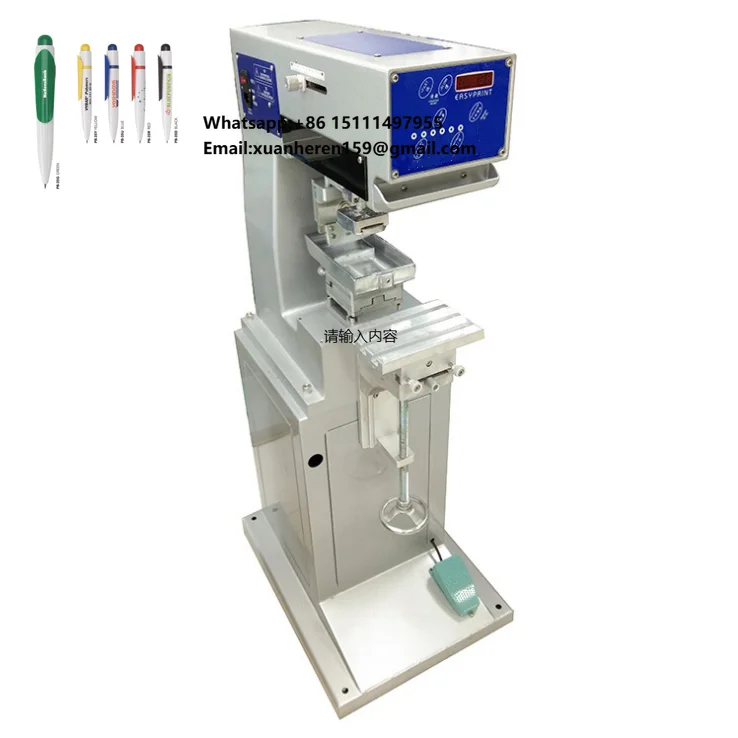 1 Color Pneumatic Tampography Pad Printer for Baseballs Golf Balls Logos Printing Machine