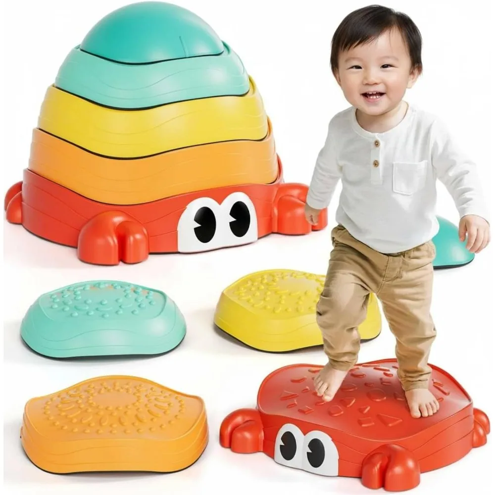 Animal Stepping Stones for Kids Non-Slip Balance Stepping Stones for Promoting Children's Coordination Skills Obstacle Course