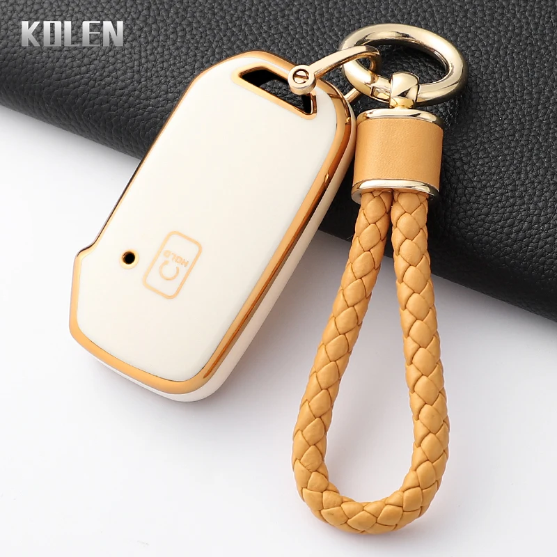 

Модный чехол для автомобильного ключа из ТПУ для Kia Ceed Cerato Forte NIRO Seltos Sorento Soul Sportage Telluride K5, защищенная сумка-брелок в виде ракушки