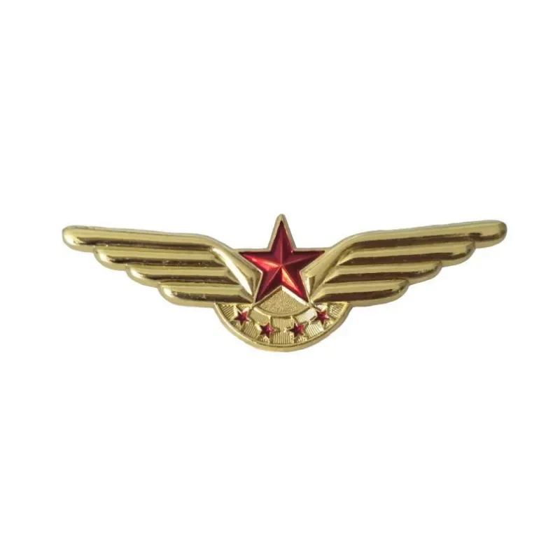 Pilot Flight Officer Wings Badge Navigation Airlines Civil Aviation Metal Badge Brooch Pins Medal of Challenge Coins