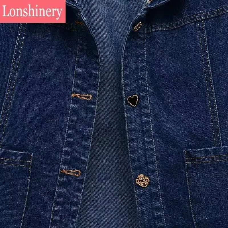 

Модная джинсовая куртка с кукольным воротником, женская новая весенне-осенняя корейская однобортная ковбойская куртка, женские повседневные джинсы, верхняя одежда, женская