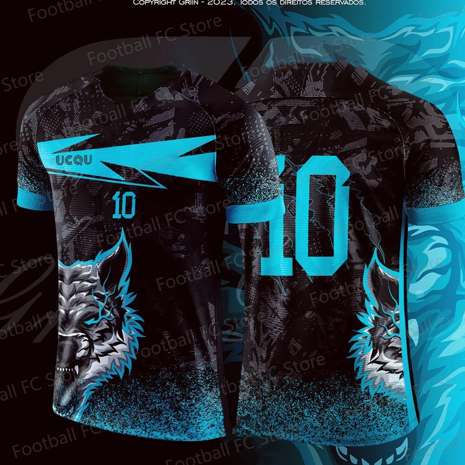 

UCQU New Arriavl 24/25 The Wolf Independent Design Kit Sport Training Uniform Home/Away Kit Foot Sport T-shirt For Adult/Kids