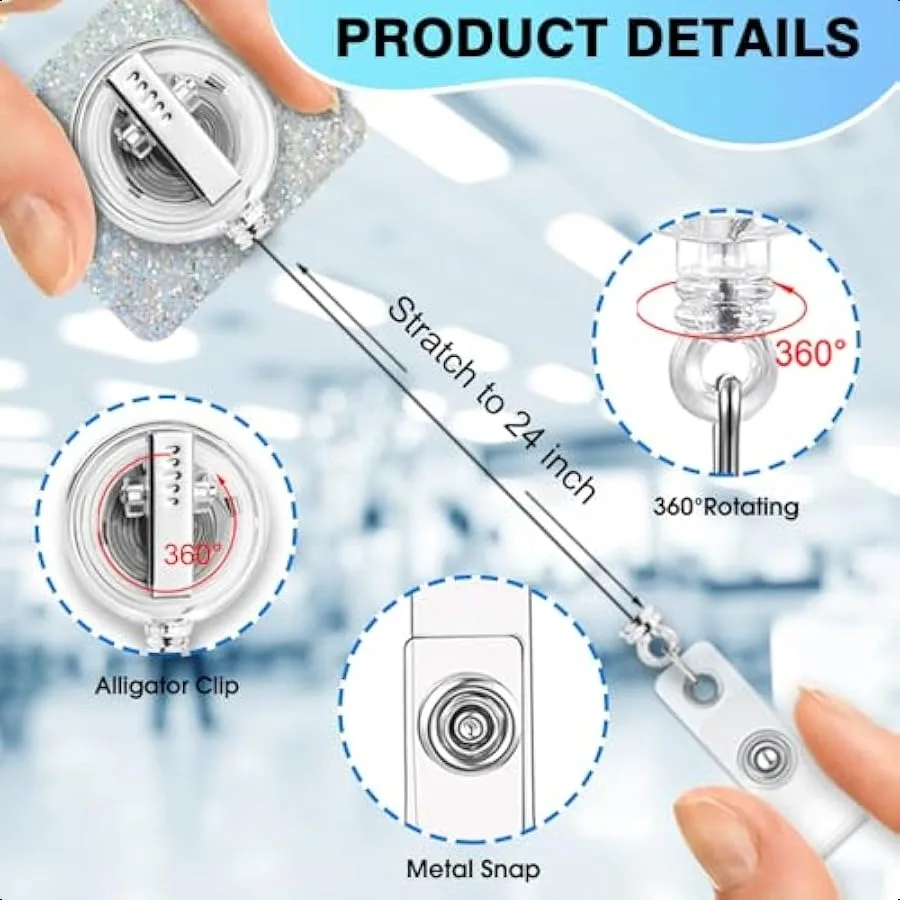 لا تقلق، لقد حاولت ذلك على عارضة أزياء مرة واحدة، بكرات شارة قابلة للسحب مع مشبك حامل شارة مضحك لـ EMT EMS RN Phlebo #3