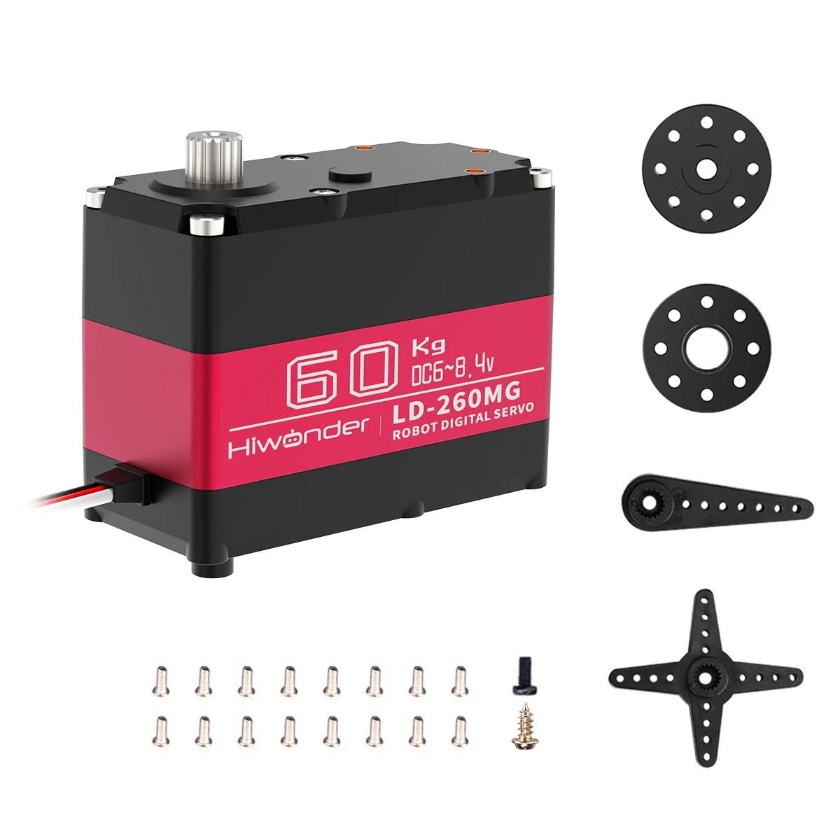 Hiwonder LD-260MG 60KG High Torque RC Car Double Shaft Digital Servo