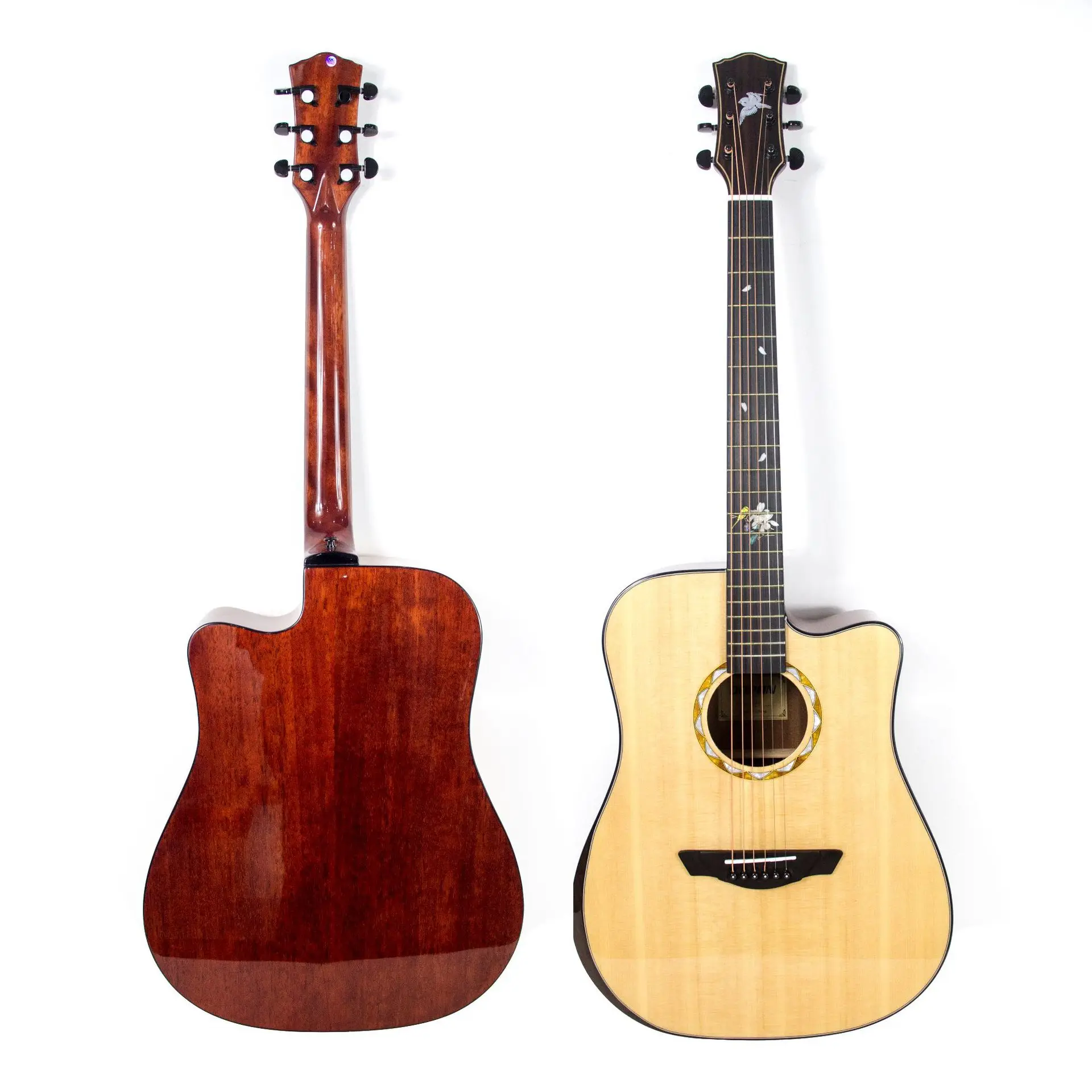 Veneer guitar 41 inch bright light by hand folk acoustic guitar 36 inch children's surface single solid wood