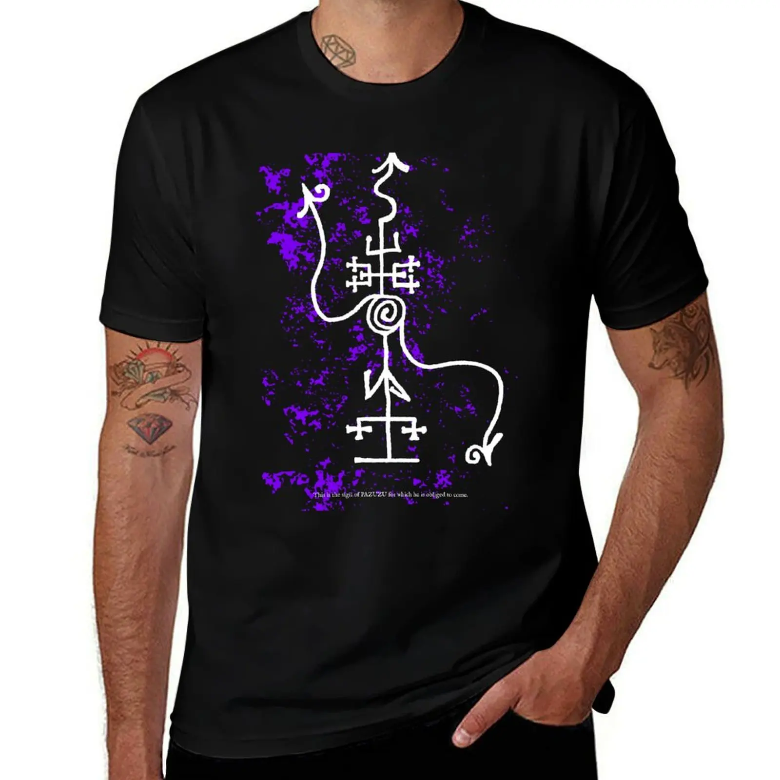 Pazuzu Sigil Magic Seal of the Sumerian God PAZUZU T-Shirt Sun Protective Outdoor Tee Top T-Shirt