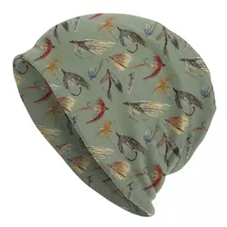 Fly Fishing With Hand Tied Flies! Warm Knitted Cap Fashion Bonnet Hat Autumn Winter Outdoor Beanies Hats for Men Women Adult