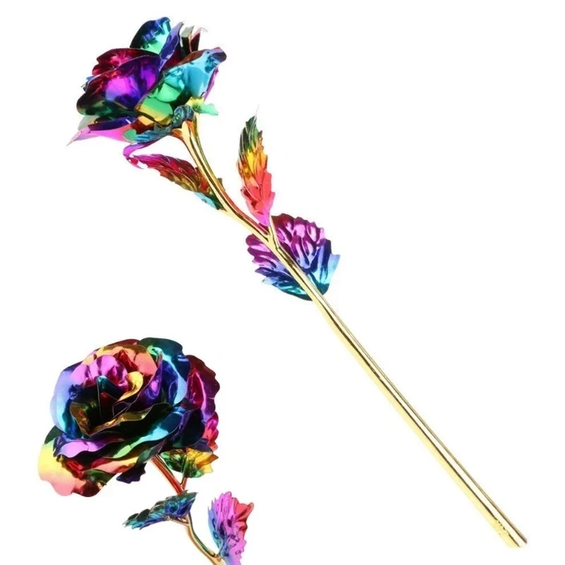 Multi-Color Gold Plated Rose Flower 2