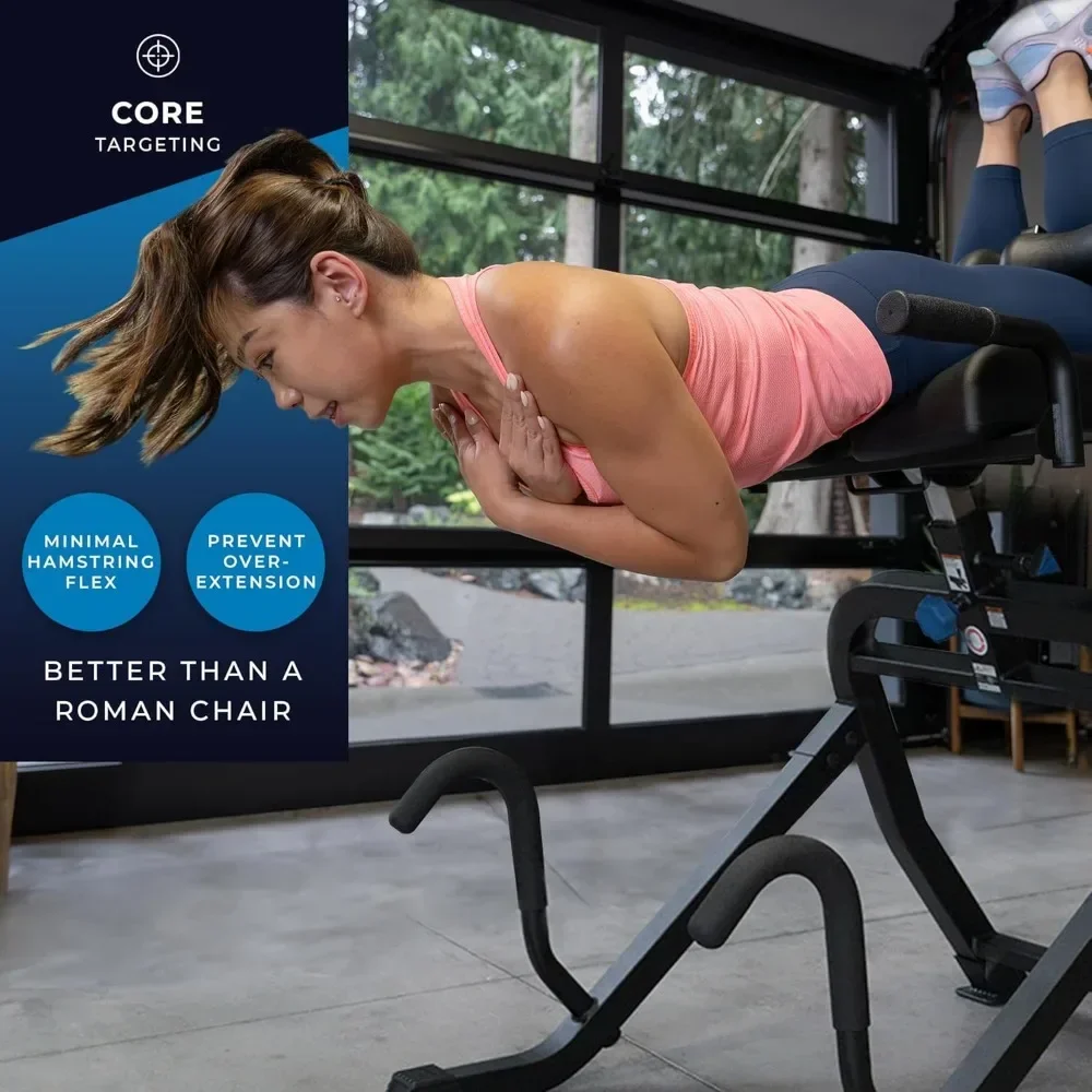 -Multi-Functional Decompression Roman Chair Hyperextension for Ab.new.Inversion & Core Training System