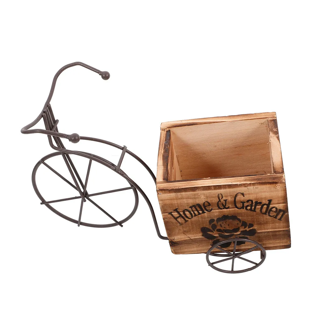 

Bicycle Vase Decorative Succulent Container Bike Plant Pot Pen Holder Small Decoration Bonsai