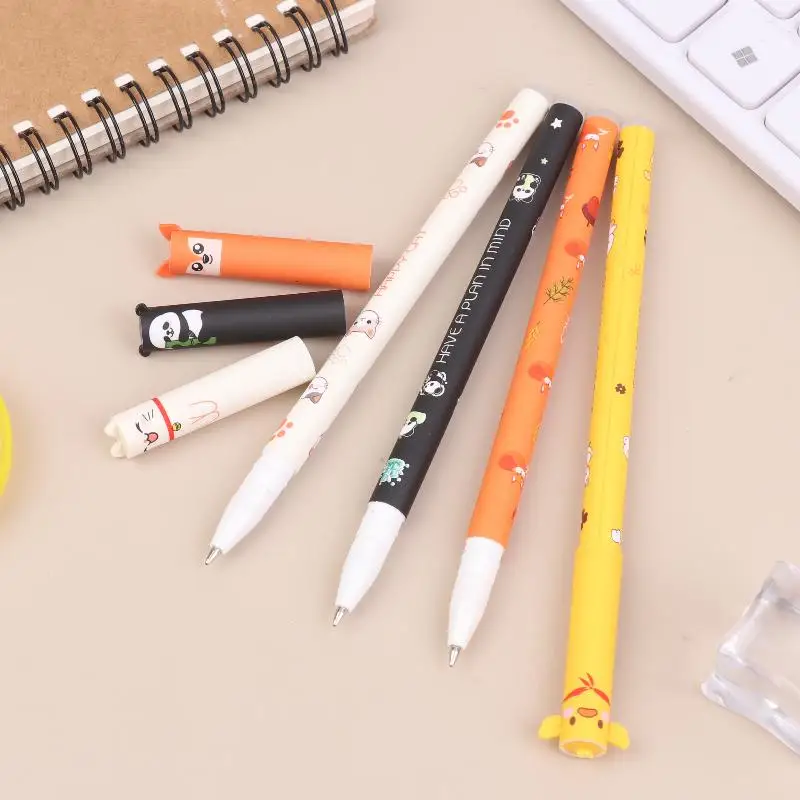 

Новые гелевые ручки с мультяшными животными, 8 шт., милые ручки в форме животных, стираемые, для ведения дневников и письма, канцелярские товары, подарки на день рождения и Рождество