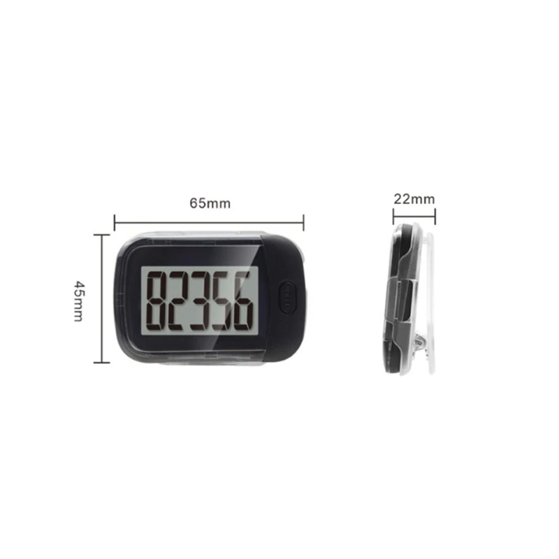 Simple 3D Step Counter Pedometer Suitable for Accurate Walking & Fitness Tracking Everyday Use With Large Display Screen