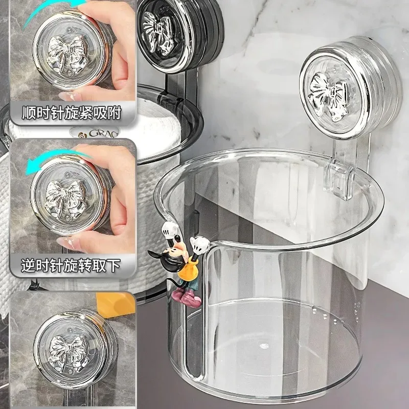 Suction cup toilet toilet carton, wall-mounted non-punching, bathroom roll paper hanger, paper drawing box