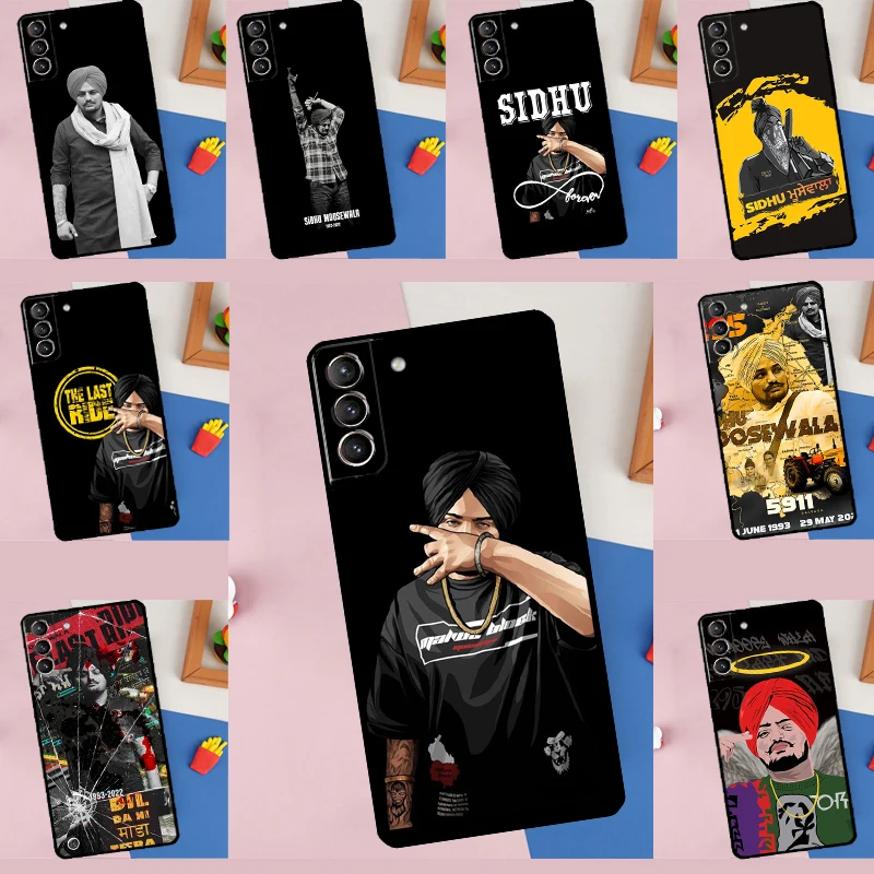 Funda de teléfono de rapero indio Sidhu Moose Wala para Samsung Galaxy S25 S24 Ultra S9 S10 S20 S22 S21 Plus S23 FE