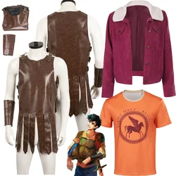 Percy Cosplay Jackson Costume Vest T-shirt TV Annabeth Chase Coat Women Men Suit Outfits Halloween Carnival Party Disguise Cloth