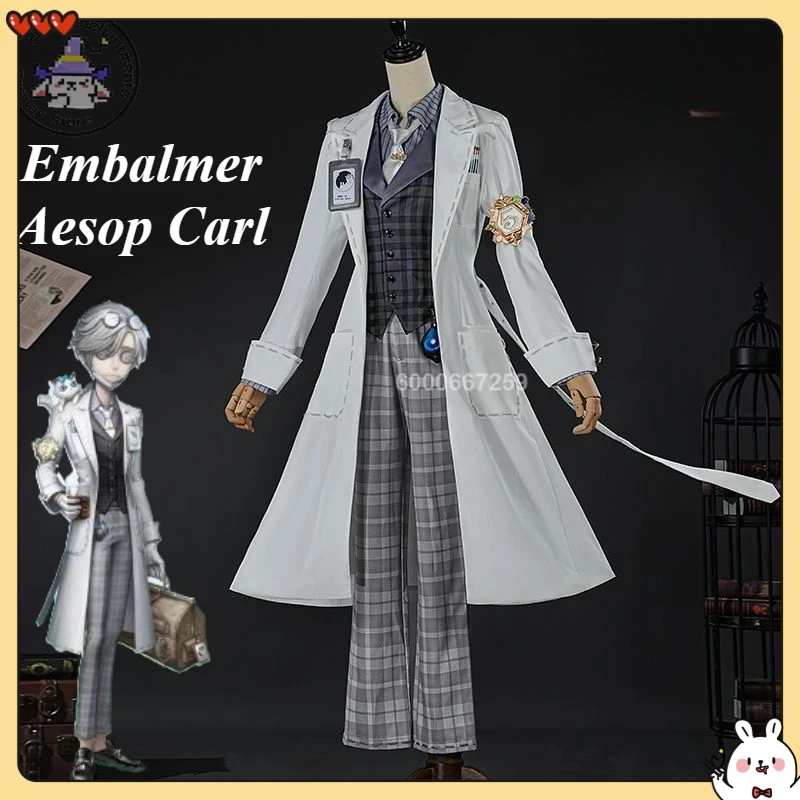 

Identity V Game Embalmer Aesop Carl Cosplay Costume Gorgeous Handsome Game Suit Uniform Role Play Outfit for Halloween Party