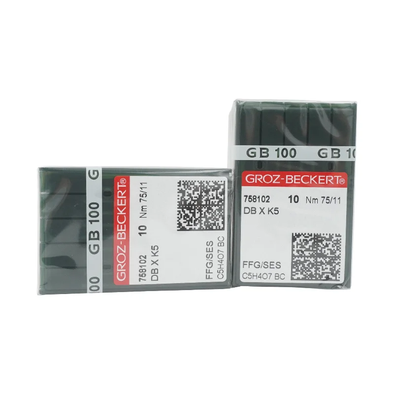 

100 шт. оригинальные иглы для вышивания Groz Beckert RG DBXK5 Nm 65/9 70/10 75/11 80/12 для вышивальной машины Tajima Barudan SWF