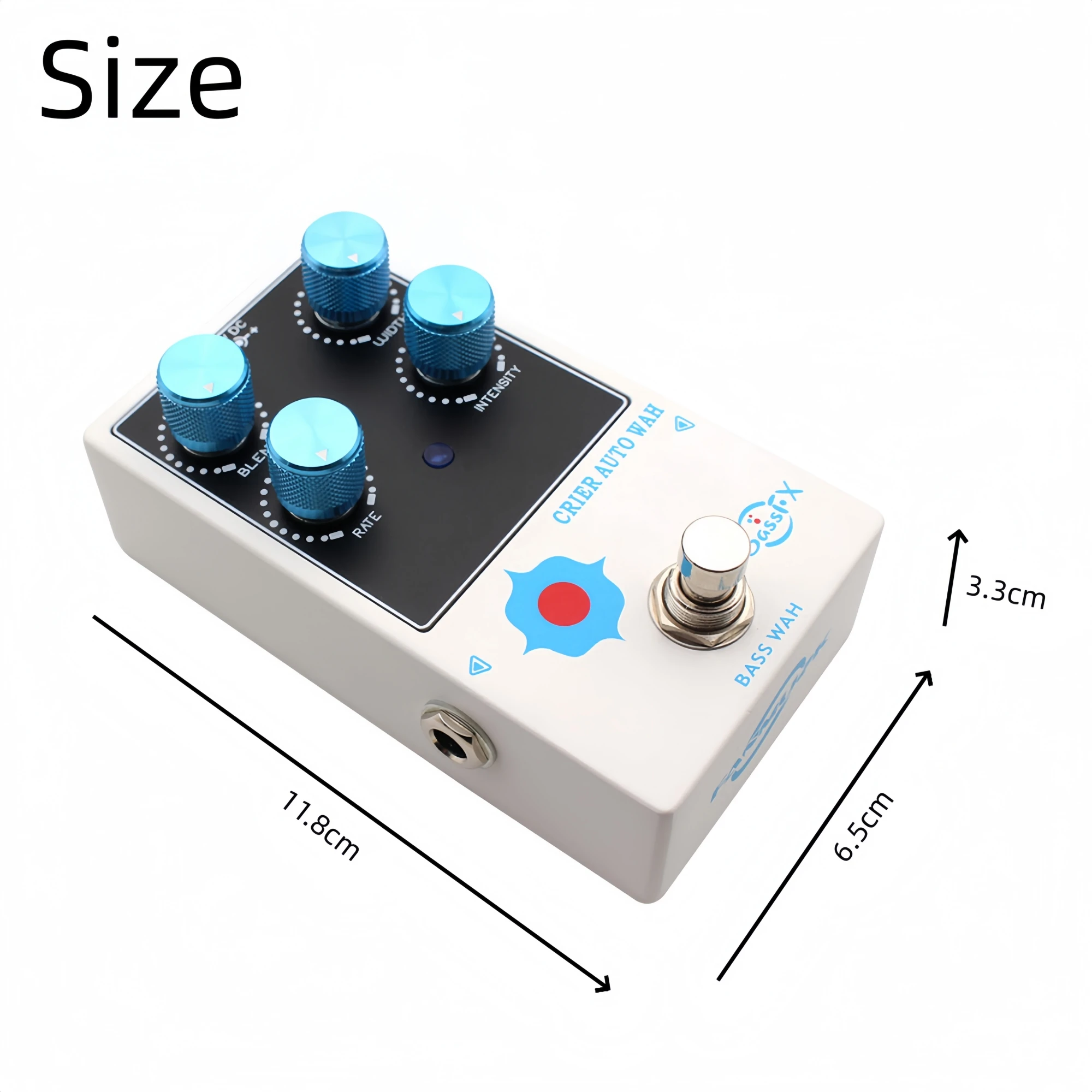 Fanmuzk CRIER AUTO WAH Auto Wah Effect Pedal for Electric Bass BIAS Rate Control True Bypass for Stage Studio Musicians