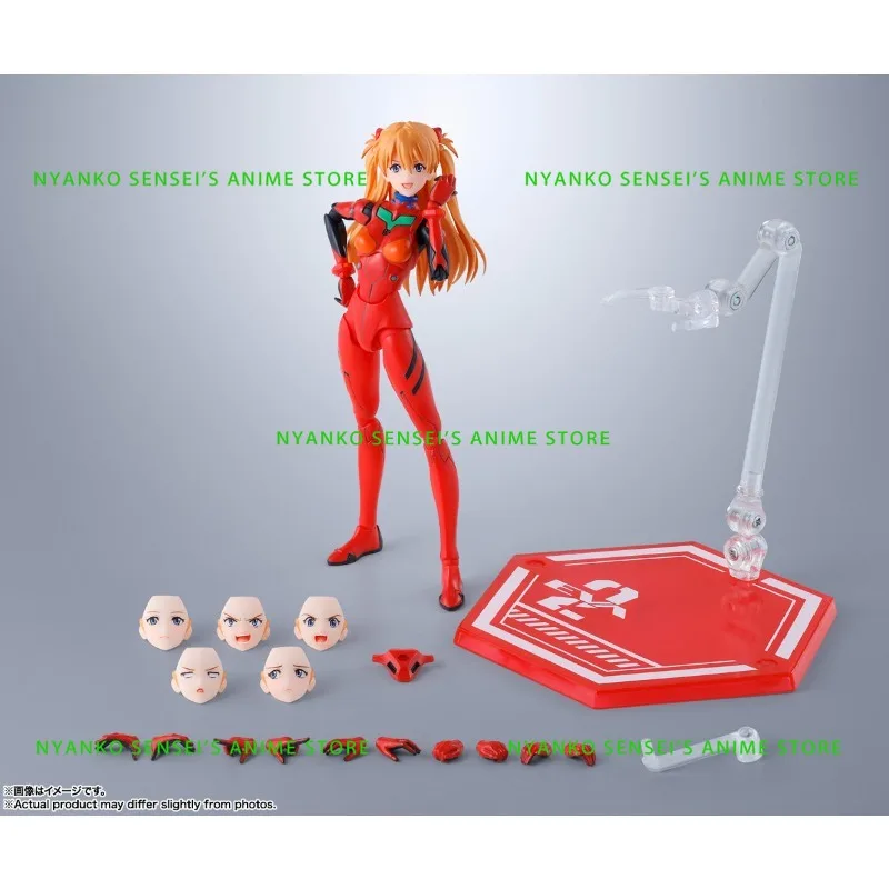Bandai SHF néon Genesis Evangelion: nouvelle édition théâtrale EVA Asuka Langley Shikinami figurine Anime modèle jouet à collectionner