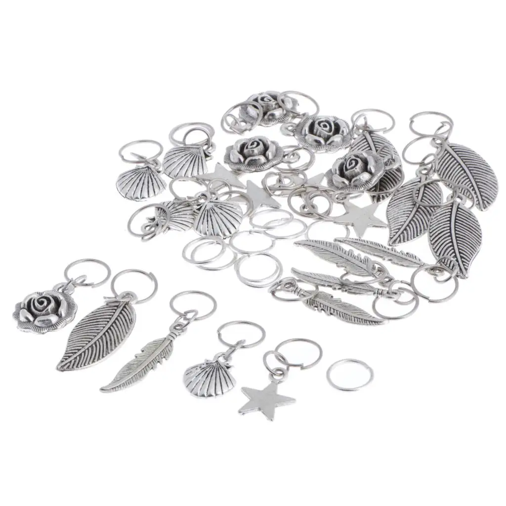 35Pcs Charming Pierced Braid Lady Hair Clip for Girls Gift