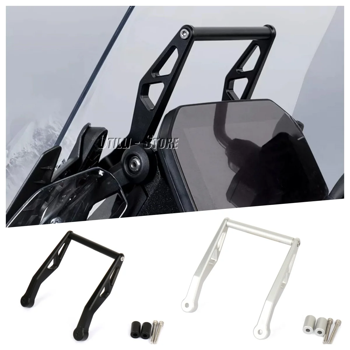 

Motorcycle Windshield Bracket GPS Navigation Stand Mobile Phone Holder Adapter For BMW R1300GS R1300gs R 1300 GS Adventure 2023
