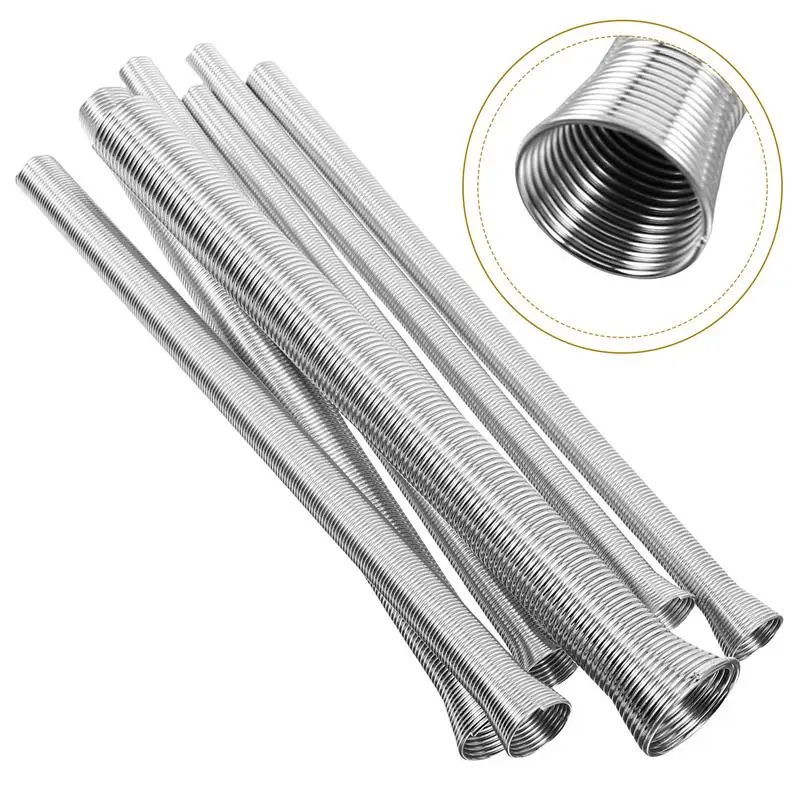 

7pcs Spring Tube Bender Set Wall Tubing Bending Tools Metal Tubing Hand Bender Set Tube Bending Kit 1/4, 5/16, 3/8, 1/2 and 5/8