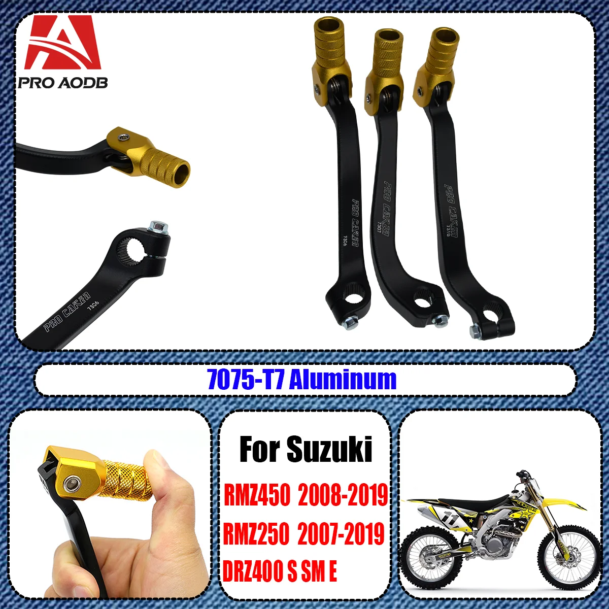 

Gear Shift Lever For RMZ250 RMZ450 DRZ400S DRZ400SM DRZ400E RM Z250 RM-Z450 DR-Z400S DR-Z400SM DR-Z400E Gear Shift Lever 2018