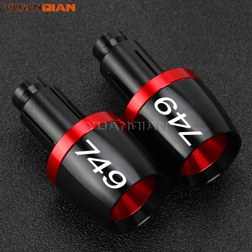 

22MM Motorcycle Handlebar Grips Ends Plug Slider Caps Handle bar end weights For ducati 749 S/R 749S 749R 2006 2005 2004 2003