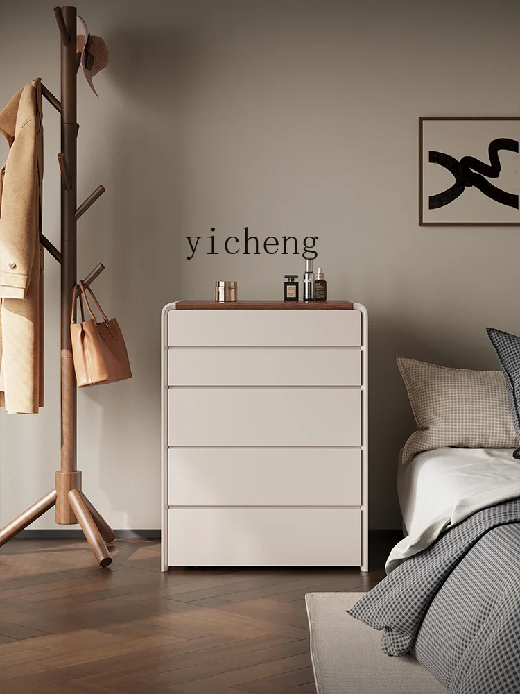 B2 Minimalist Dresser Small Apartment Bedroom Simple Modern New Solid Wood Clamshell Makeup Table