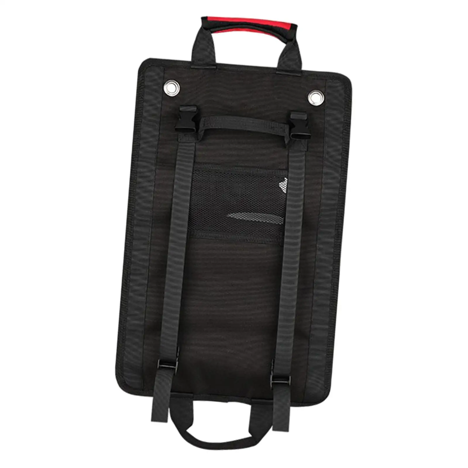 Tool Roll Storage Organizer Handbag with 5 Zippered Pockets for Electrician, HVAC, Plumber Grease and Rip Resistant Fabric