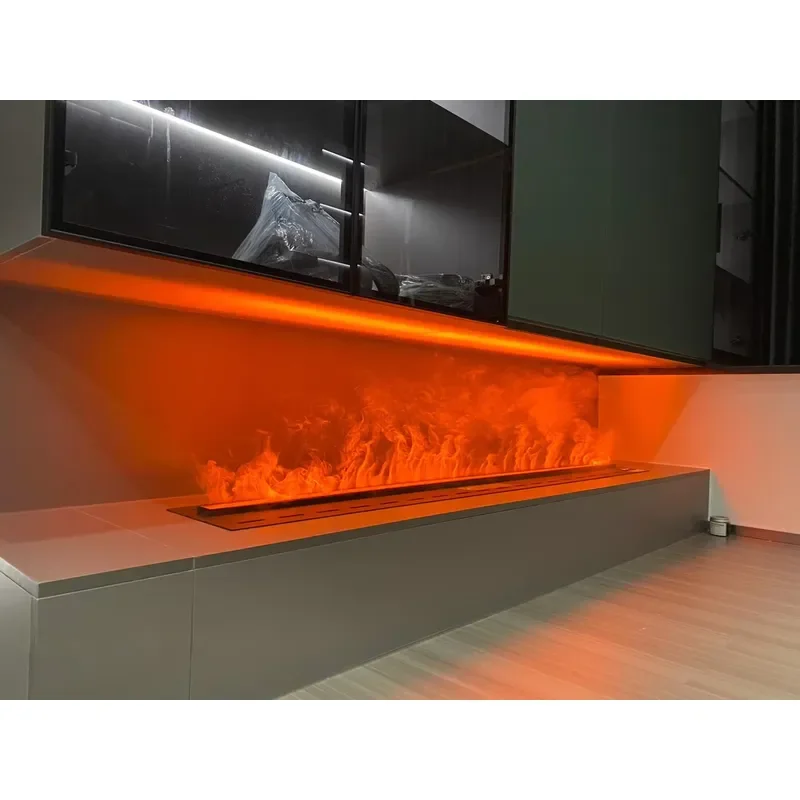 Hot Selling Simulated Modern Electric Fireplace with Remote Control Insert for Indoor Interior Decoration