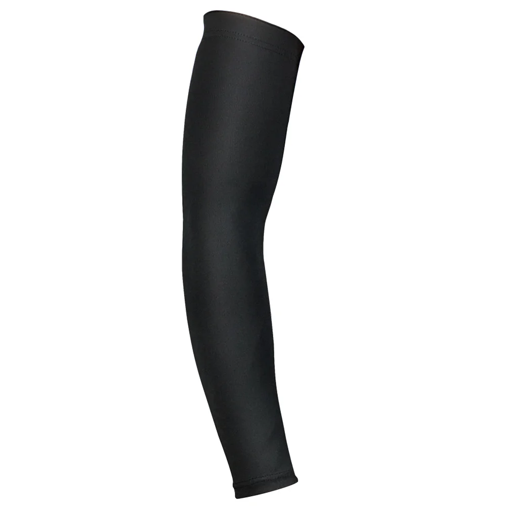 

2Pcs Thermal Elbow Arm Guard Warm Arm Pads Breathable Elastic Sports Support Band Black Size L for Cold Weather