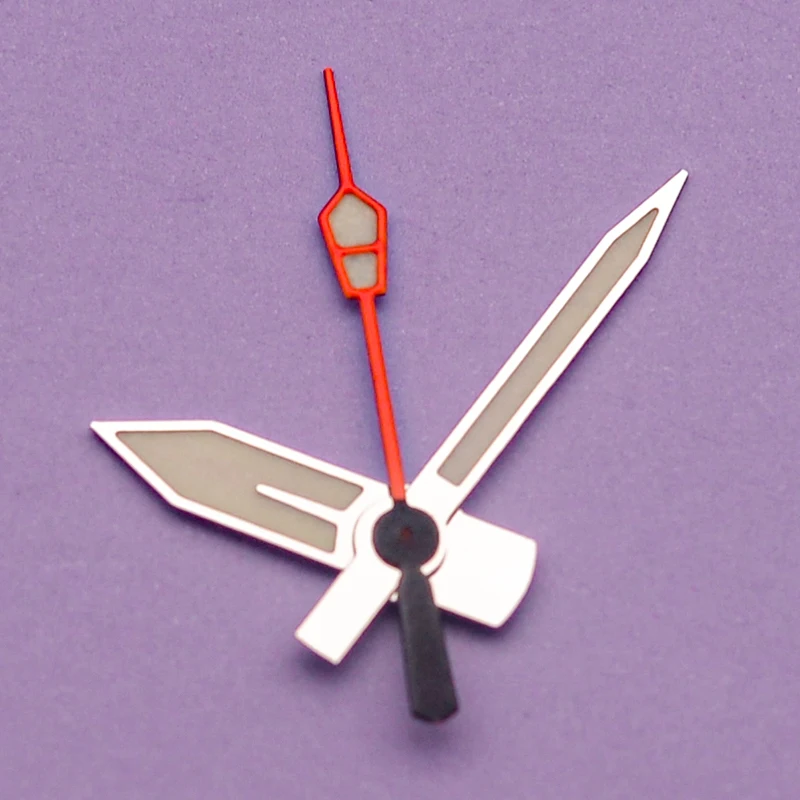 Mod Argento NH36 Lancette dell'orologio C3 Super Verde Luminoso Adatto ai movimenti NH36 NH35 Per SKX007 SKX009 Skx011 SRPD Parti di riparazione dell'orologio