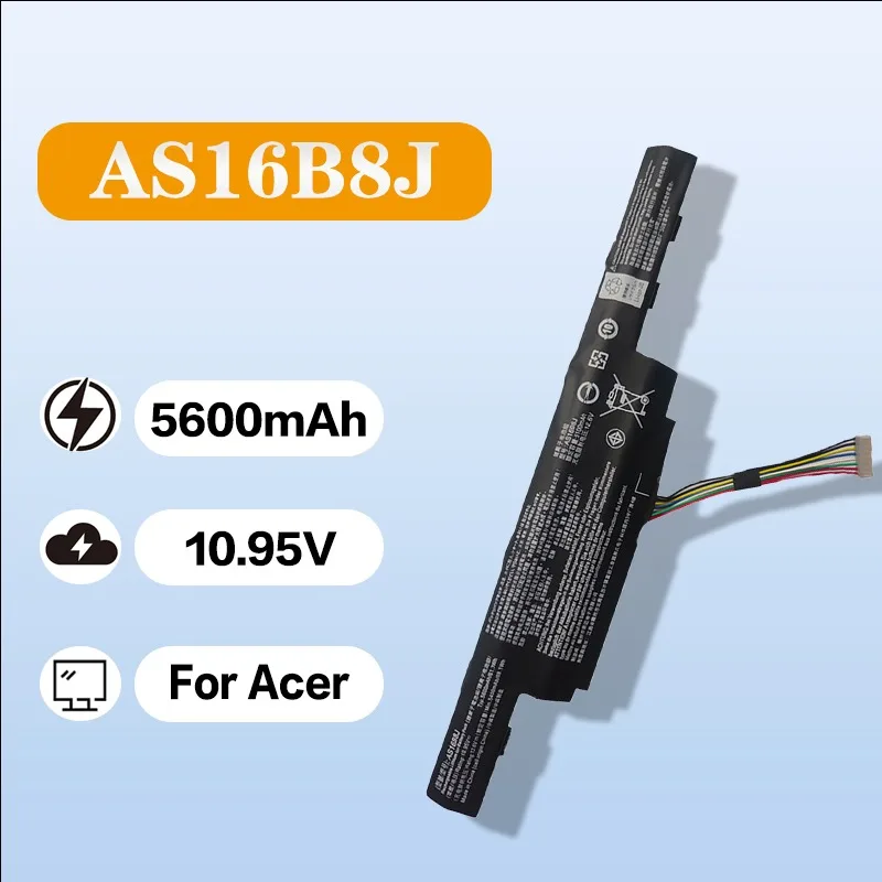 

Laptop Battery AS16B8J/AS16B5J for Acer E15 E5 - 575G/F15 F5 - 573G 10.95V 5600mAh Replacement Notebook Battery