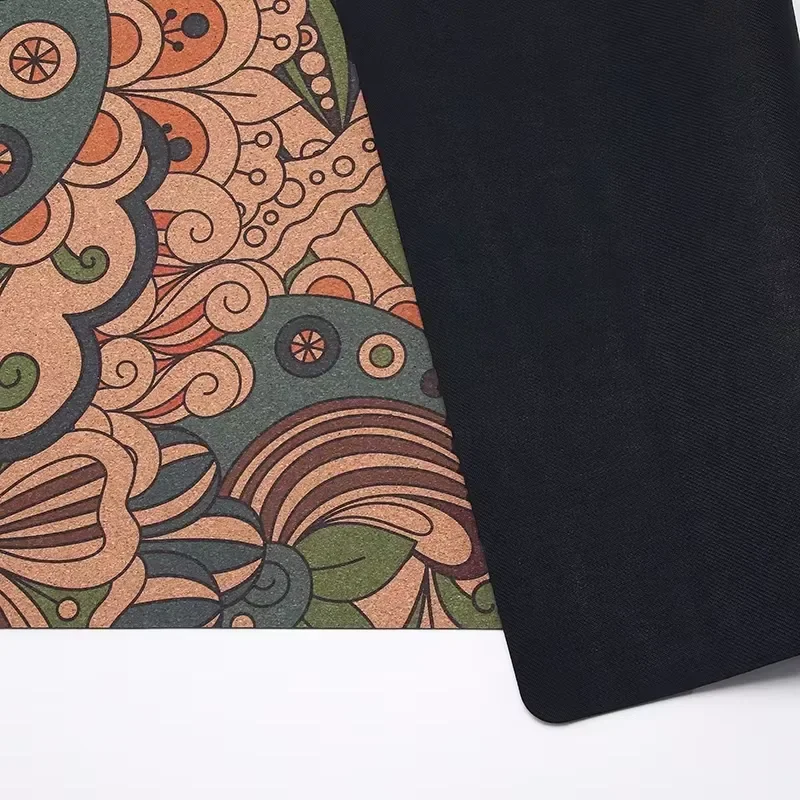 Hot Selling Foldable Personalized Natural Rubber Cork Yoga Mat