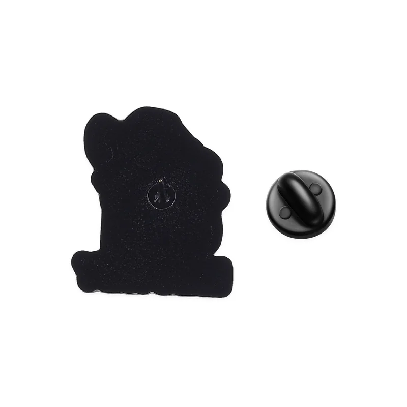 4-7 Stück/Set Turbo Granny Glückskatze Flork Meme Emaille-Anstecknadel Motivierende Zitate Blumen-Abzeichen Anime-Charakter Enten-Brosche Schmuck Geschenk – Detail 13