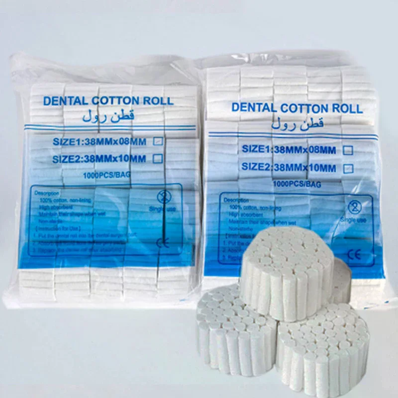 50/100/200 قطعة لفة قطن الأسنان المتاح مواد طبيب الأسنان منتج تبييض الأسنان عالية الامتصاص لوازم جراحية مرقئ