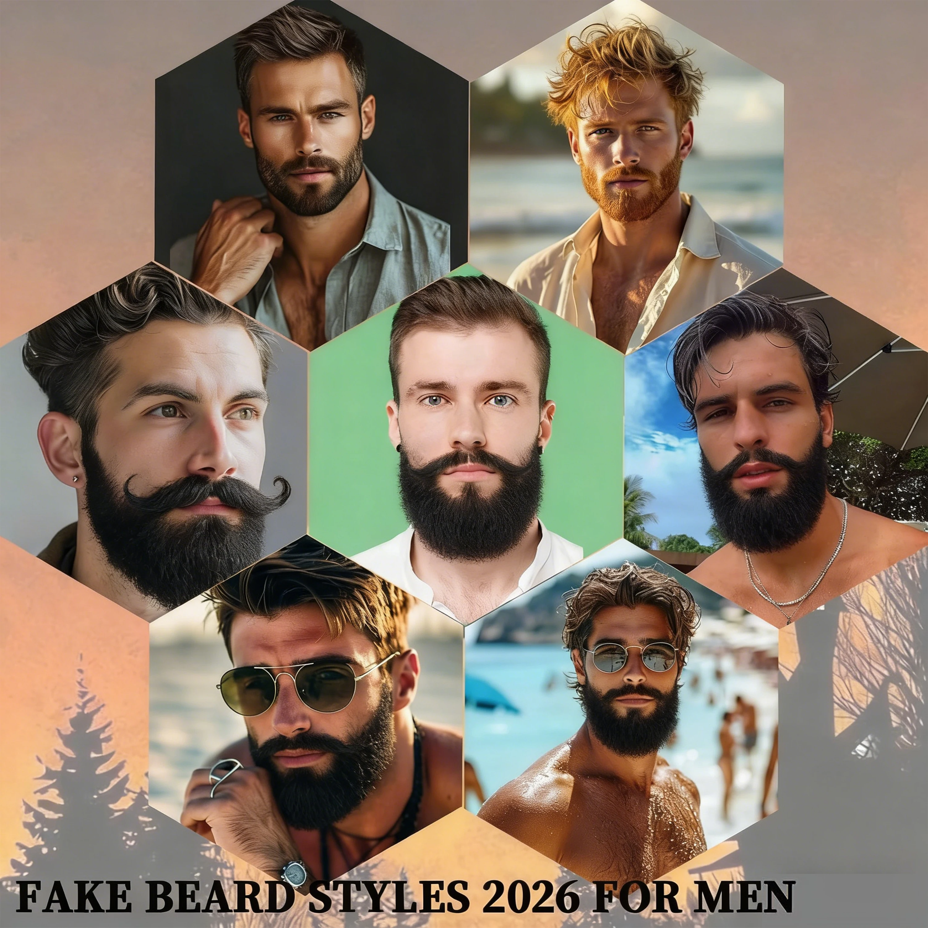 Künstlicher Bart, Echthaar, realistischer Schnurrbart, weiche Spitze, unsichtbarer Kostümbart, künstliches Gesichtshaar für Party/Drama/Film/Make-up/Cosplay – Detail 16