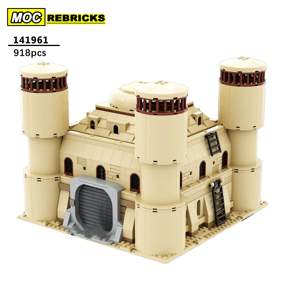 

Space Movie Desert City Architecture Temple Building Block DIY Model House MOC-141961 Collection Experts Bricks Toy for Kid Gift