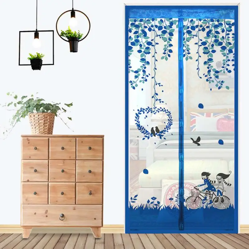 Summer Magnetic Mesh Net Anti Mosquito Insect Fly Bug Curtain Automatic Closing Door Screen Kitchen Curtain Drop Shipping F2